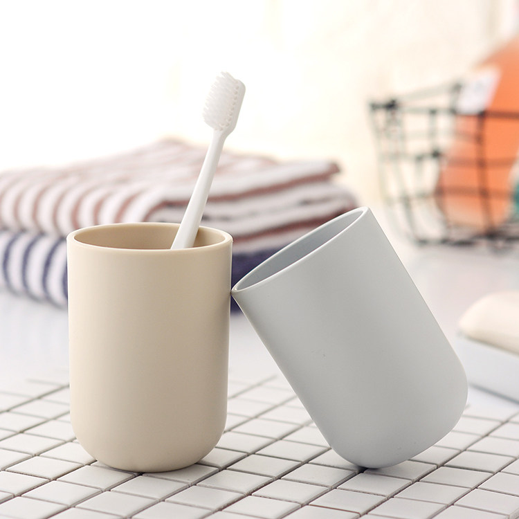 Simple wind fine-grained scrub mouthwash cup tooth cylinder creative toothbrush cup couple wash cup