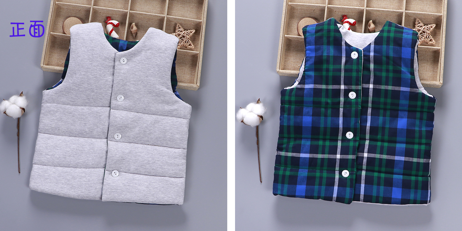Áo mới cho bé cotton dày vest bé áo khoác gile cho bé gái