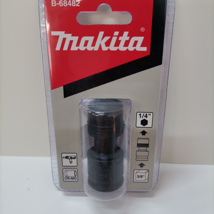 Makita Original Conversion Adapter Electric Wrench Square to Hex Adapter 3/8 to 1/4 Bit B-68482
