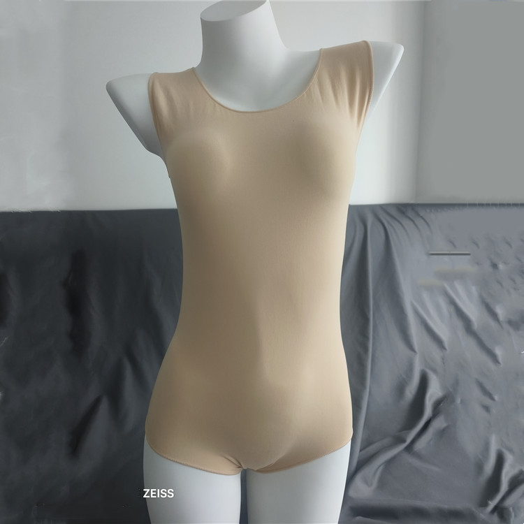 Skin-Colored Seamless High-Elastic Spring and Autumn Thin Sleeveless One-Piece Bodysuit Ultra-Thin Flesh-Colored Cos One-Piece Base Layer Skin-Colored Seamless High-Elastic Spring and Autumn Thin Sleeveless One-Piece Bodysuit Ultra-Thin Flesh-Colored Cos One-Piece Base Layer