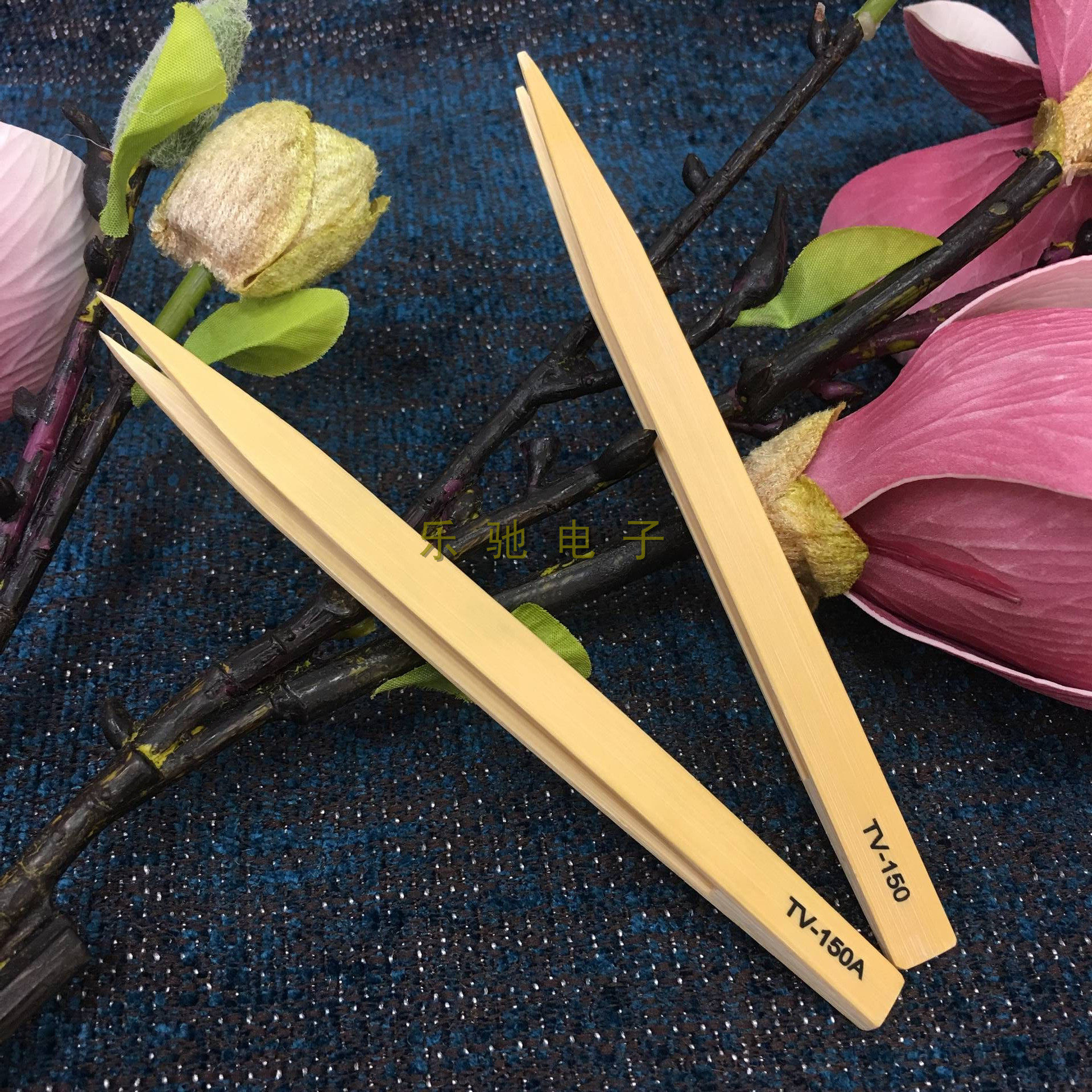 RITAS Ruta Silk High-quality Antistatic Bamboo Tweezers TV-150A Pointed TV-150 Flat Head