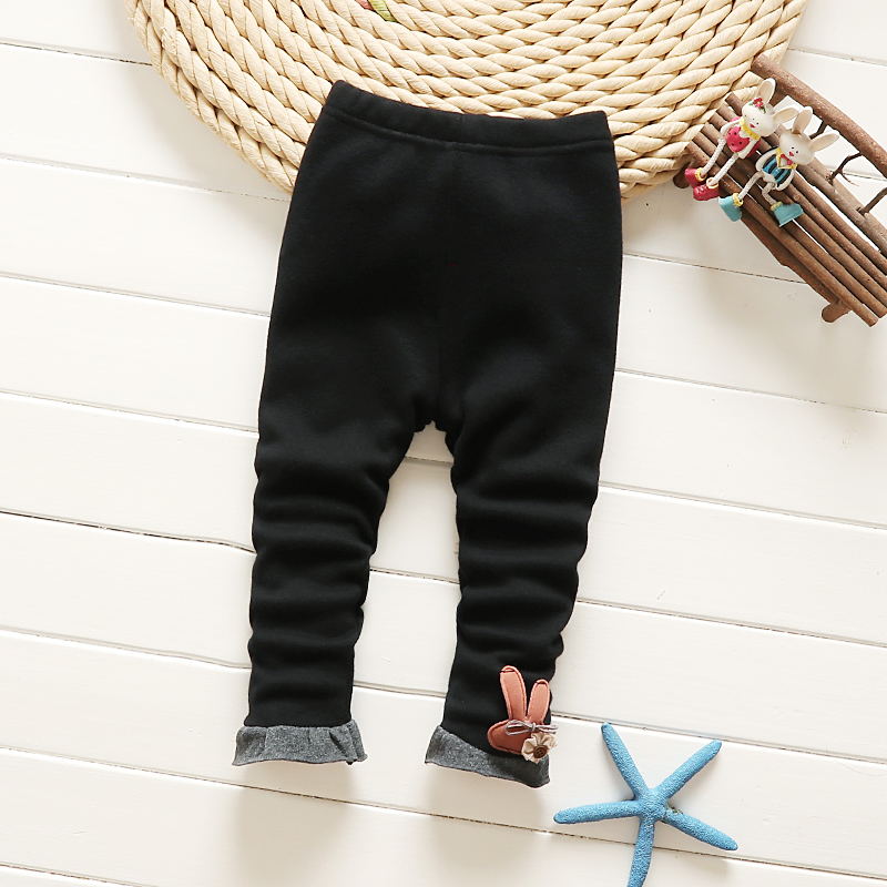 Quần legging nhung cho bé gái mùa thu đông Các bé gái 01-2-3 tuổi có thể mở quần dày để giữ ấm quan ao tre em