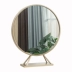 Gương trang điểm Bắc Âu Gương trang trí phòng tắm tròn Gương Gương Công chúa Gương Dressing Mirror Tiệm cắt tóc Gương Gương - Gương