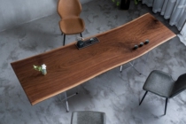 H220 North American black walnuts full board modern minimalist solid wood table tea table desk 248 80 80 72 69 69 * 5 5