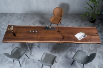 H219 North American black walnuts full board modern minimalist solid wood table tea table desk 310 81 81 73 72 72 * 8 5