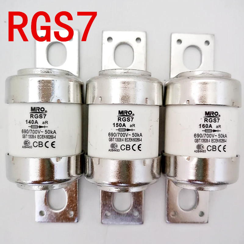 Mro Mingrong Round Tube Bolt-Type Fast Fuse Rgs7 690/700V 60A~400A Ceramic