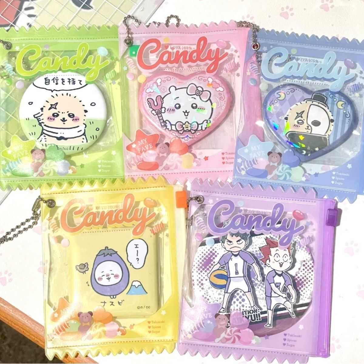 Baji 保護カバーキャンディーバッグ Gumei ビッグバッジ収納ディスプレイバッグ痛みバッグペンダント Guzi 保護カードマトリョーシカ人形バッグ