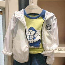 Teenie Weenie bear 20 summer new middle-aged boys and girls hooded sunscreen clothing thin jacket coat
