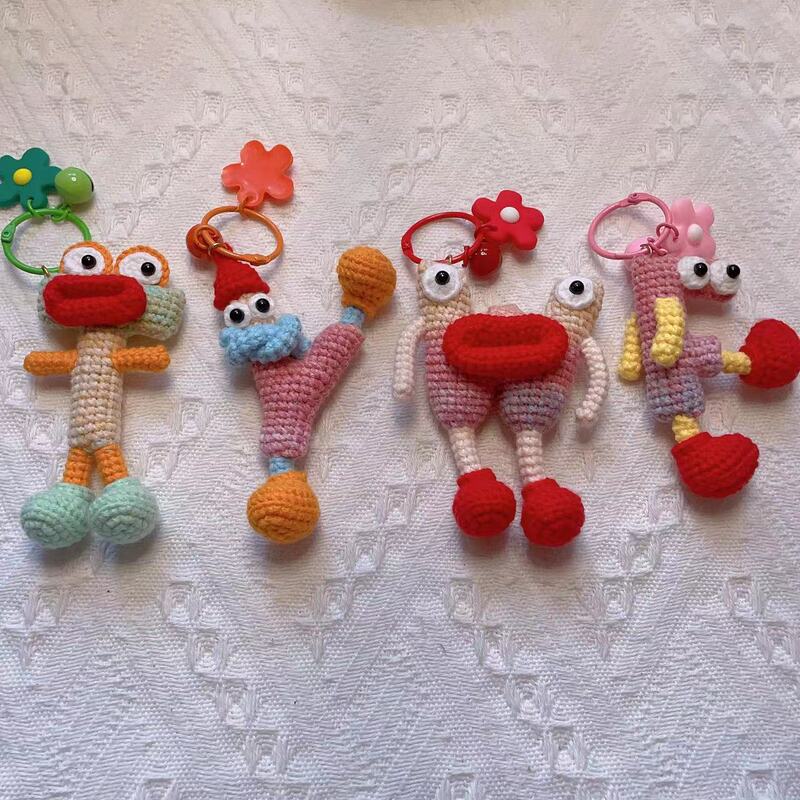 Name Letter Car Keychain Woven Quirky Ugly-Cute Doll Pendant Backpack Decoration Best Friend Couple Creative Gift Name Letter Car Keychain Woven Quirky Ugly-Cute Doll Pendant Backpack Decoration Best Friend Couple Creative Gift
