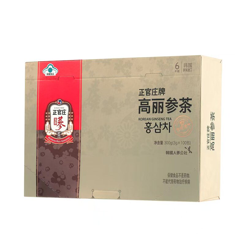Korean Imported Cheongkwanjang Korean Ginseng Tea Red Ginseng Tea 300g (100 Packs) Genuine Clearance Sale Special Price