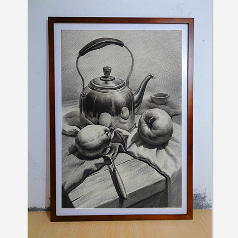 Premium Pure Solid Wood Picture Frame, Natural Wood Frame, Empty Frame for Mounting, Suitable for 842, 1K, 2K, 1K, Full A1 Size, Simple Design for Book or Sketch