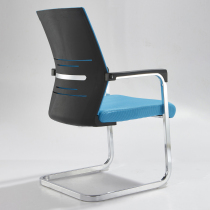 Bow type simple computer chair Conference room chair Office chair Armrest training chair Mahjong chair One-piece foot breathable mesh