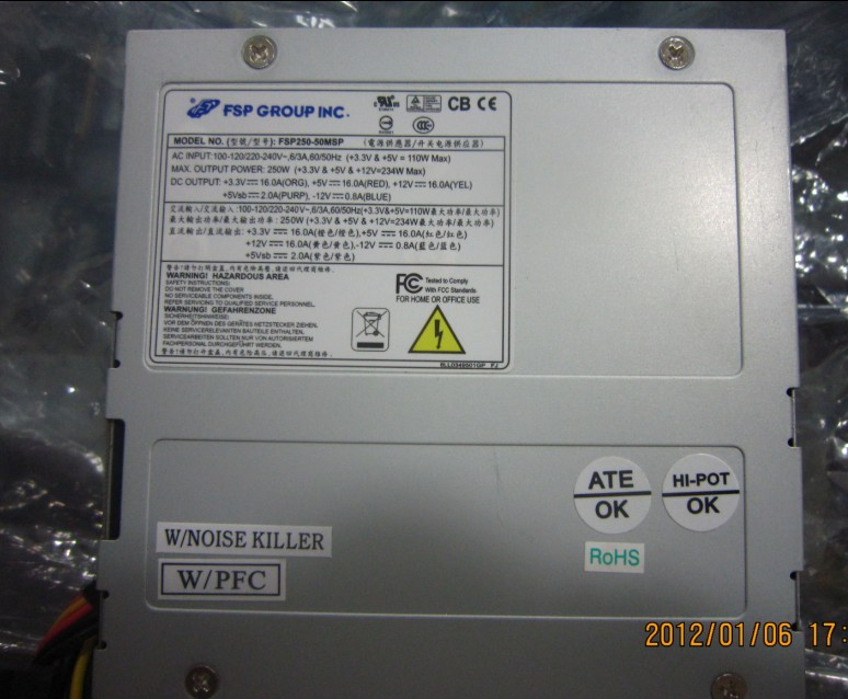 DPS-250AB-52 Universal FSP250-50MSP 110V input voltage engineering photocopier power supply