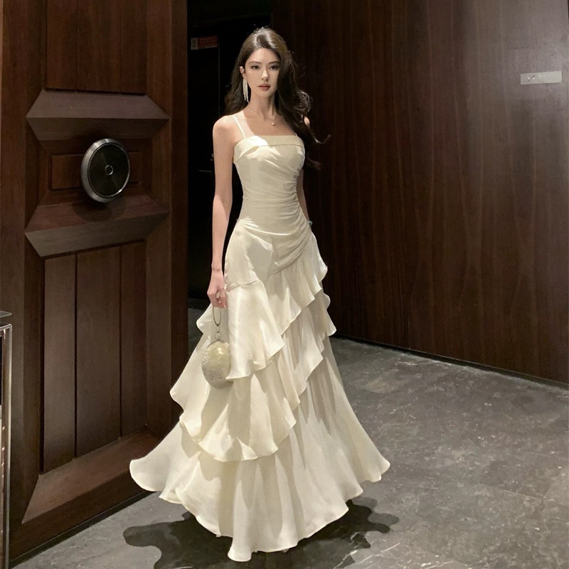Niche Luxury High-End Strapless Gown for Coming-Of-Age Ceremony, Mermaid Birthday Dress, Floor-Length Gown, Extra-Long Style with a Sense of Sophistication Niche Luxury High-End Strapless Gown for Coming-Of-Age Ceremony, Mermaid Birthday Dress, Floor-Length Gown, Extra-Long Style with a Sense of Sophistication