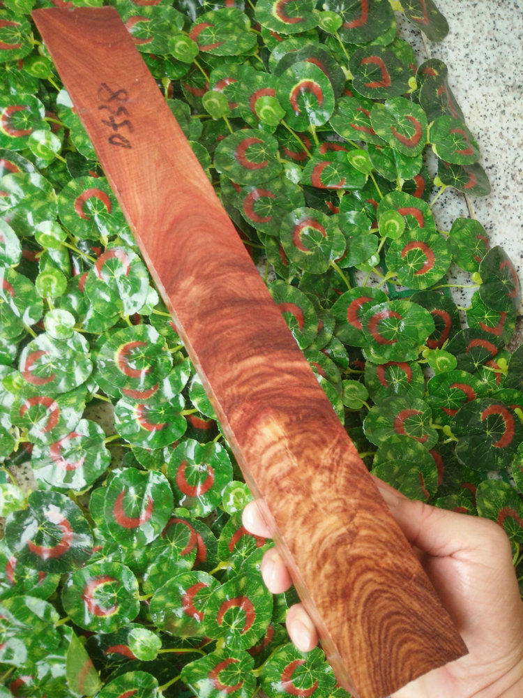 D538 Zambia blood sandalwood red wood small material handcrafted DIY to engrave water wave texture material with metashape material