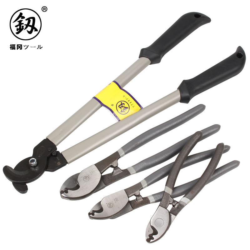 Japan Fukuoka cable scissors imported wire scissors electric clamp electrician cut wire breaking pliers manual stranding pliers