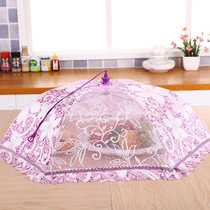 Foldable food cover table cover anti-fly bug cover 80cm oversized double bone round square table cover