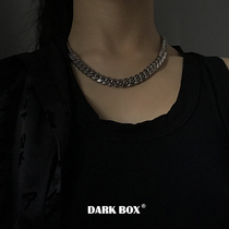 DDarkbox hip hop street hiphop steel reworking party buckle coarse chain sub necklace male and female tidal port wind choker