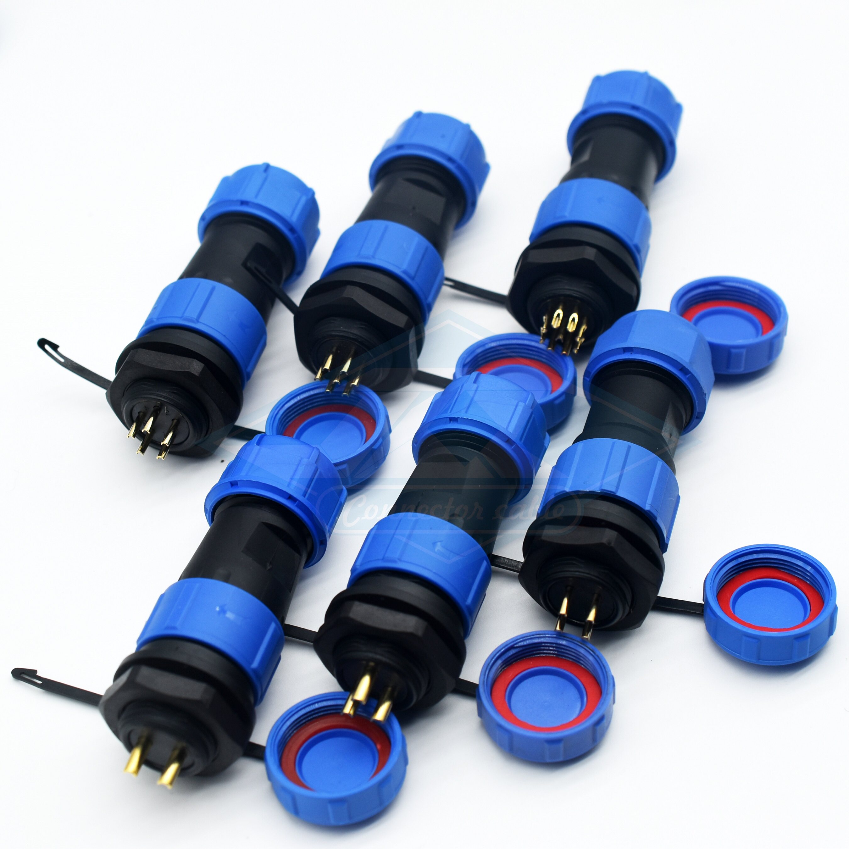 SP17 plastic waterproof aviation self-locking plug socket 2 3 4 5 7 9-core wiring harness integrated customization