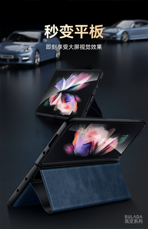 Sulada Wallets Folio Flip Magnetic Synthetic Leather Card Holder Folding Stand High End Premium – High Quality Z Fold4, Z