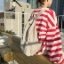 2018 phiên bản tiếng Hàn của thủy triều mới túi đeo vai đại học gió túi vải chic túi nữ ba lô hoang dã túi giải trí sinh viên cặp đi học nữ cấp 1 Ba lô