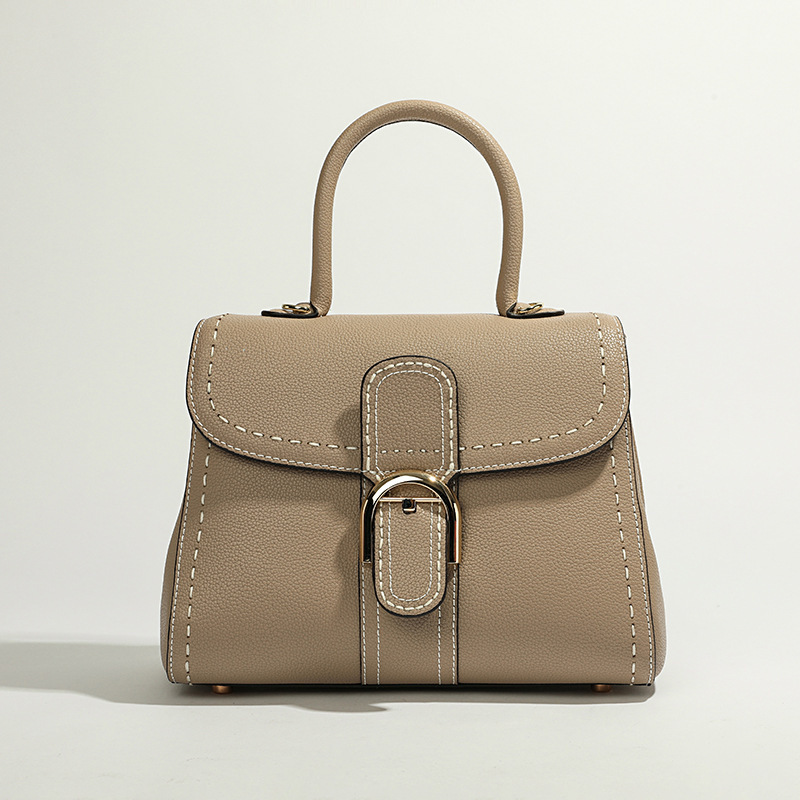 Belgium's New Wdelvo Fashionable Hand-Held Genuine Leather Women's Bag First-Layer Cowhide Versatile Commuter Shoulder Crossbody Bag