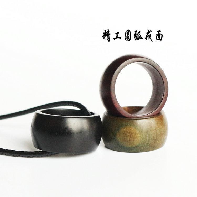Gỗ đàn hương nhẫn nhẫn ngón tay gỗ đàn hương xanh làm bằng gỗ hồng mộc mun máu sandal retro gió quốc gia nam và nữ mẫu đôi nhẫn trọn nam vàng 18k