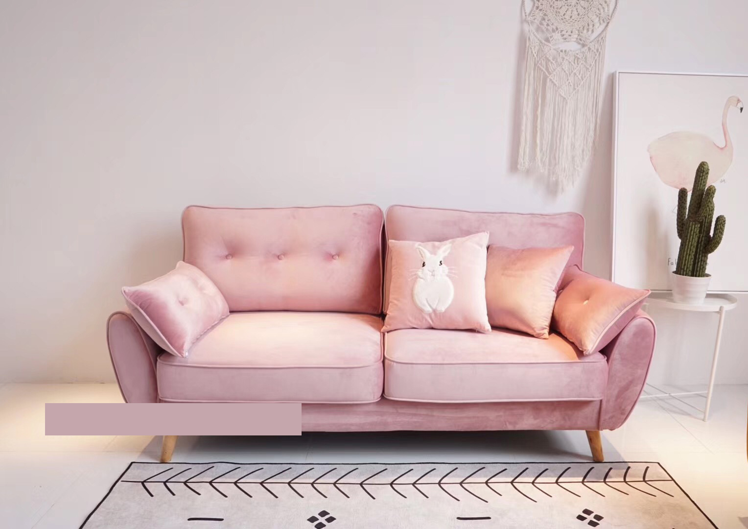 Ins công chúa cô gái trái tim sang trọng thỏ gối sofa net đệm đỏ flamingo lông mèo sequin gối - Trở lại đệm / Bolsters gối tựa sofa