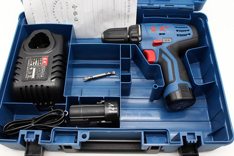 Dongcheng rechargeable electric drill 12V lithium battery DCJZ09 10-10B electric screwdriver Dongcheng Tools