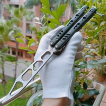 Frontier Carbon Fiber REP Floral Safety Practice Toy Safety Butterfly Knife Decompression Hand Polar Balisong Toy