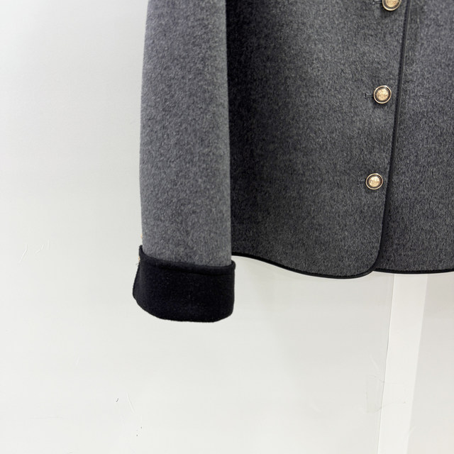 The Same Model as in the Mall, Mw6632L New 2025 Winter Fashion, Elegant, Simple, Versatile, Short Double-Sided Wool Coat