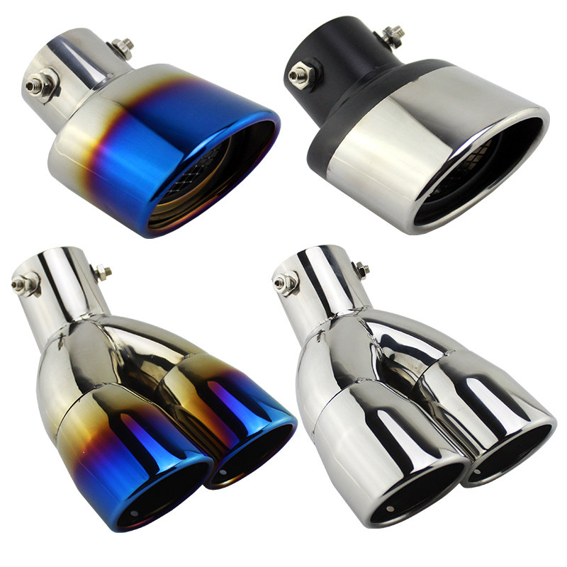 Suitable for Mazda3 AngkSyra tailpipe retrofit Double-out three-compartment 1 5 out of 2 exhaust pipe tailpipe