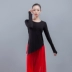 Quần áo tập nhảy hiện đại tập yoga dài tay nữ Modal bộ vát không đều đề cập đến trang phục múa Latin cổ điển - Khiêu vũ / Thể dục nhịp điệu / Thể dục dụng cụ Khiêu vũ / Thể dục nhịp điệu / Thể dục dụng cụ