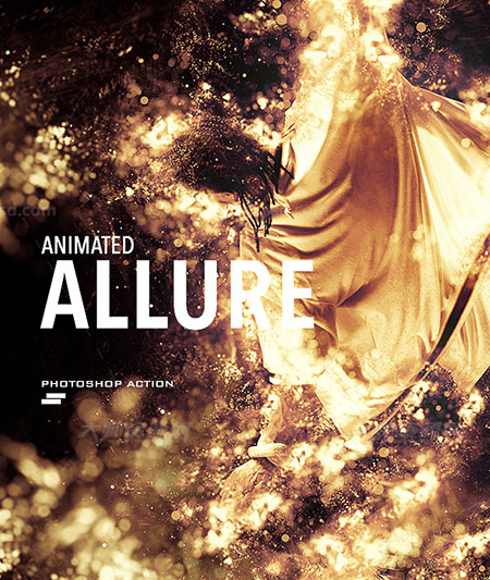 极品PS动作－污斑散离(含高清视频教程)：Gif Animated Allure Photoshop Action