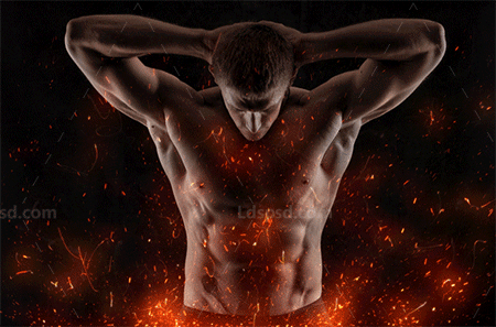 极品PS动作-火焰余烬(GIF动画/30种效果/含高清视频教程)：Animated Fire Embers & Sparks Photoshop Action