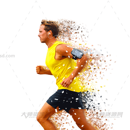  Animated Shatter And Dust Photoshop Action6.gif