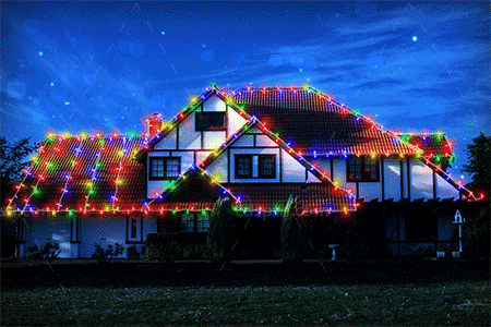 极品PS动作－灯光闪烁(含高清视频教程)：Animated Lights Photoshop Action