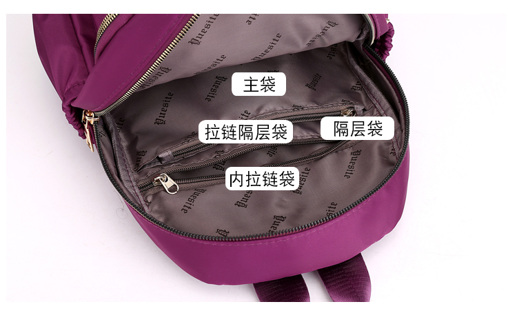 Ba lô nữ 2019 phiên bản Hàn Quốc mới của thủy triều Oxford vải nhỏ ba lô nữ nylon hoang đại học túi vải gió - Ba lô balo laptop zipit