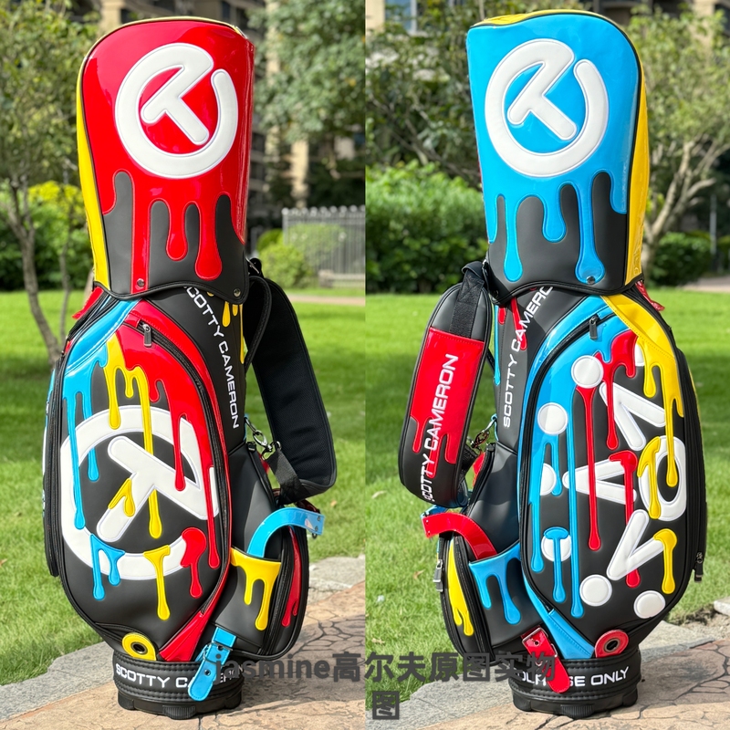 25 Colorful Oil Painting Golf Bags Cameron Limited Edition Waterproof Professional Club Bag Red Waterproof