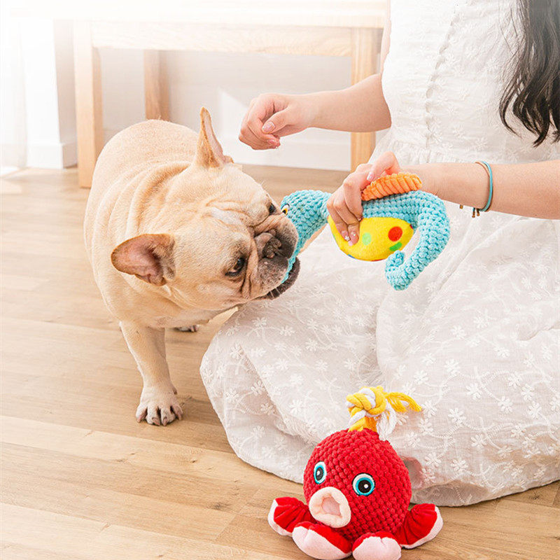 Dogs Vocals Toys Resistant to Biting Teeth Antidote Dogs Bargotec Teddy Bullfight Bull Fr Kokie Doll Pet Supplies 