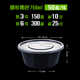 hop com giu nhiet clock and clock Tốt gia đình tròn 1000ML hộp ăn trưa dùng một lần hộp đóng gói dày takeaway hộp ăn trưa thức ăn nhanh hộp ăn trưa bát súp - Hộp cơm điện sưởi ấm hộp com giữ nhiệt zojirushi