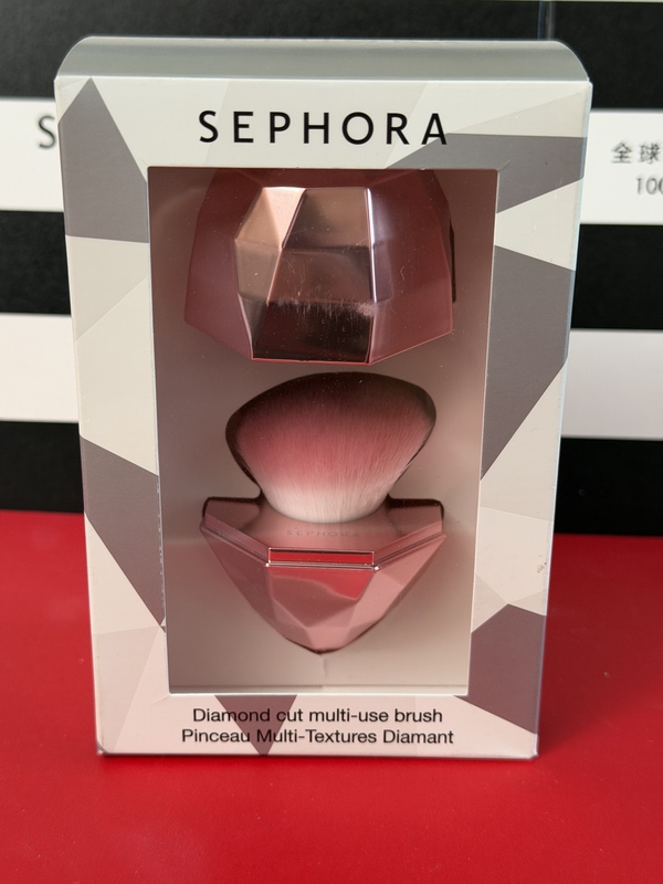 S (Authentic from the Store, Fake One Will Be Fined Ten Times) Sephora Diamond Multifunctional Makeup Brush for Foundation, Blush, and Contouring