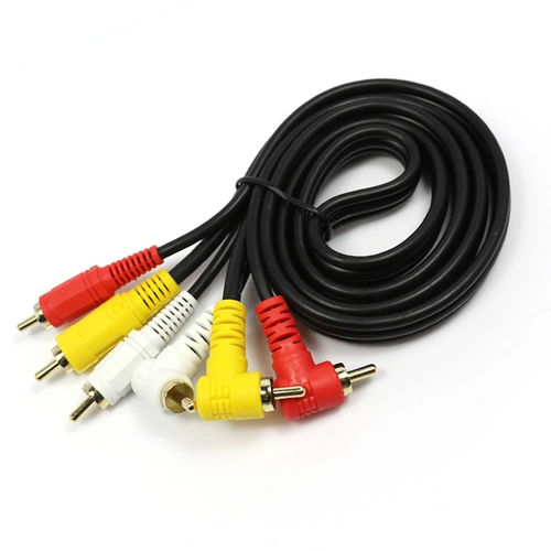 Akihabara 彀 Wourt Three -Color Line RCA Lotus AV Audio Video Cable находится прямо, чтобы заживать DVD -набор -Top Box DVD