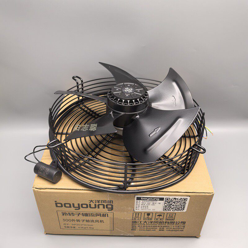 大洋风机博洋YWF4E-300F冷凝器冷风机散热器空调冷库电机4D风扇