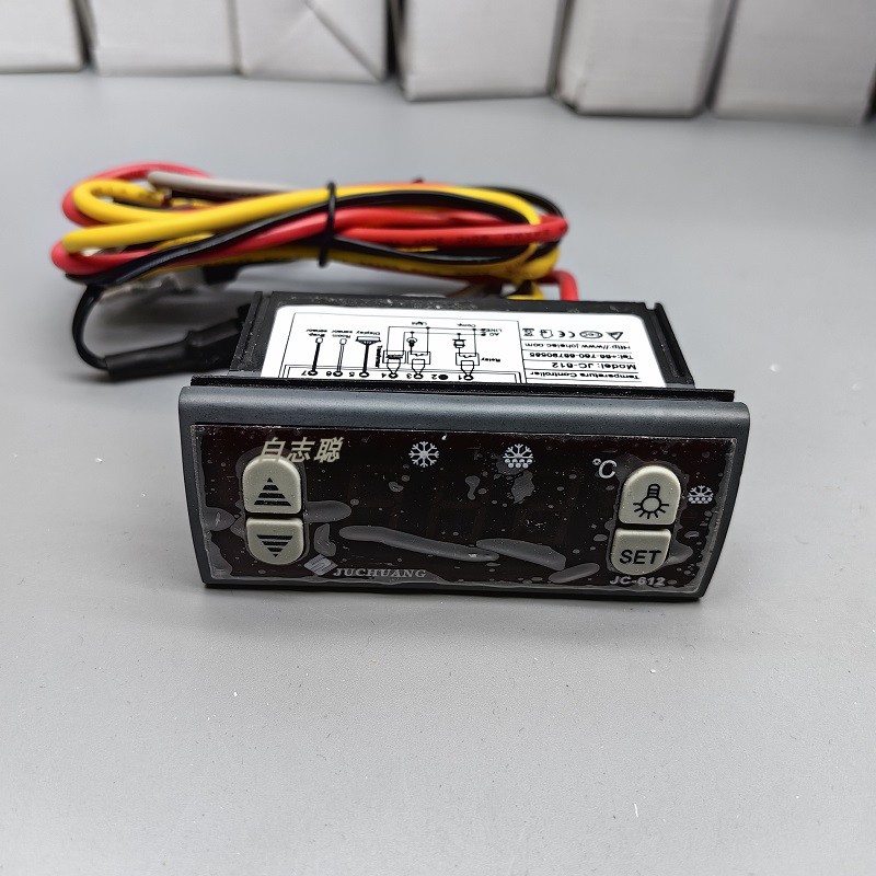 巨创温控器JC-612冰柜冷柜展示柜电子温度控制器温控仪雪柜显示器