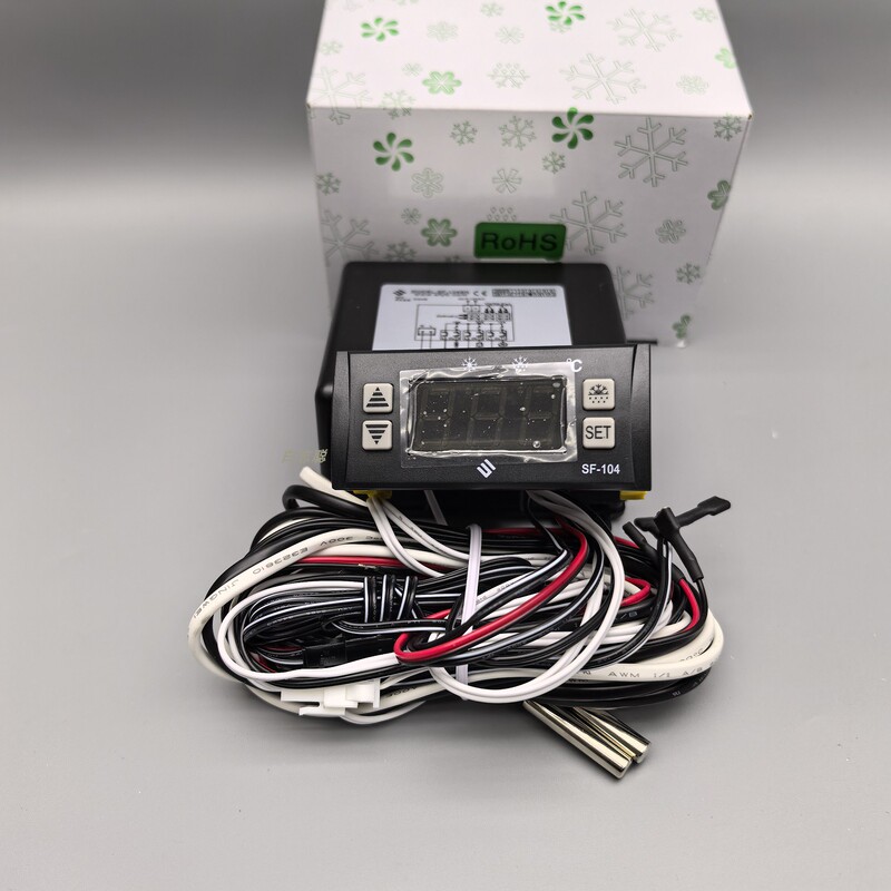 Shangfang Sf-104Sn Digital Display Thermostat for Freezer Display Refrigerator Cooler Controller Temperature Control Instrument Smart Shangfang Sf-104Sn Digital Display Thermostat for Freezer Display Refrigerator Cooler Controller Temperature Control Instrument Smart