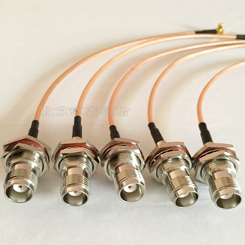 TNC - KFMXC wire 50 - 15 high temperature Teflon high frequency coaxial cable can be customized