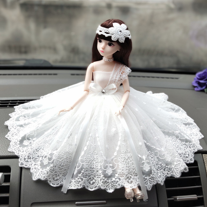 Original Barbie Doll Car Ornaments, Birthday Gifts for Girls, Wedding Dress Ornaments, Car Doll Ornaments, Car Interior Accessories