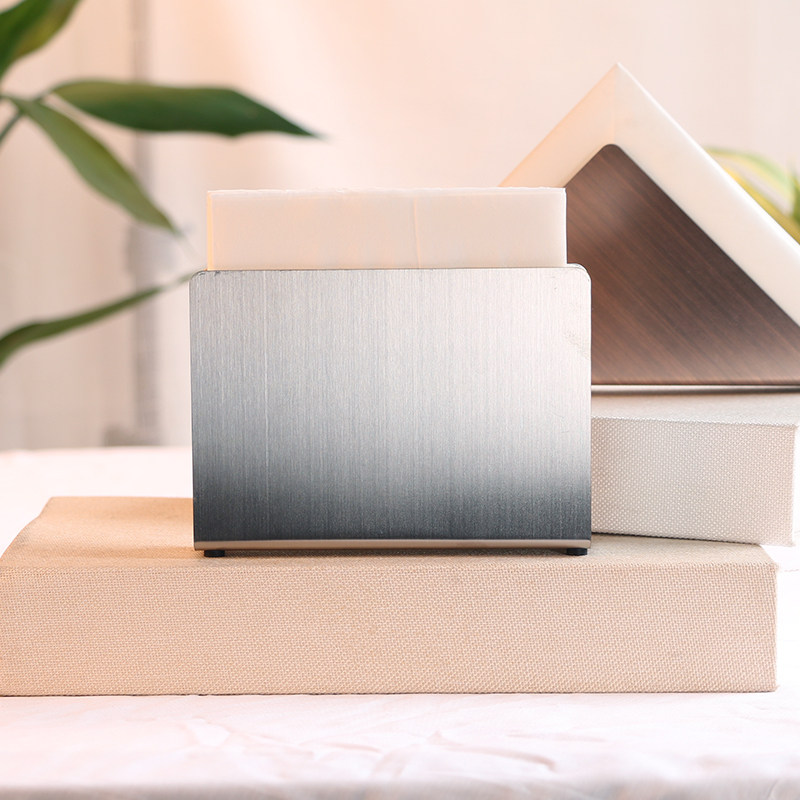 Nordic ins Simple vertical rectangular dining room dining table paper towel rack Coffee hotel sample house display center Letter clip customization