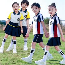 Kindergarten Garden Uniform Summer Clothing Ingléen men and women short sleeves Games clothes class uniforms Summer performance to school uniforms for primary school students